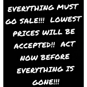 LIQUIDATION SALE!!!!
